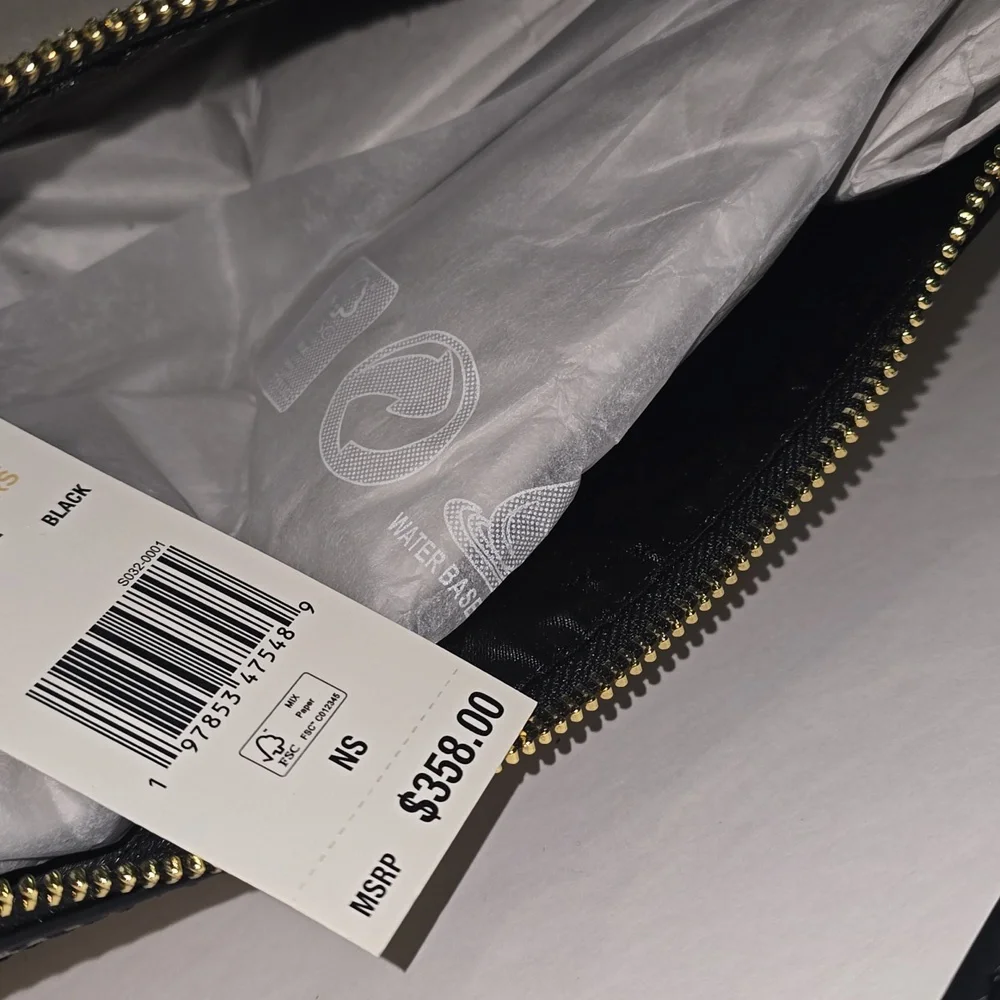 SALE! ✅ Michael Kors MAEVE Large Hobo Bag Natural / Black⭐ NWT - Picture 7 of 12